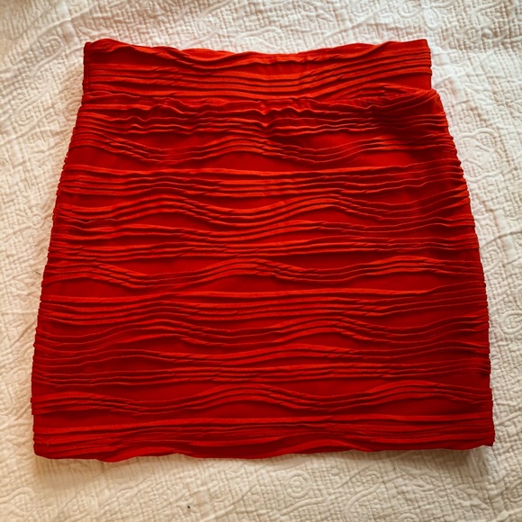 🥀 Sparkle and fade orange ‘river bodycon skirt’ - Picture 6 of 6